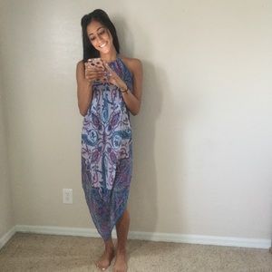 100%silk halter cover up.